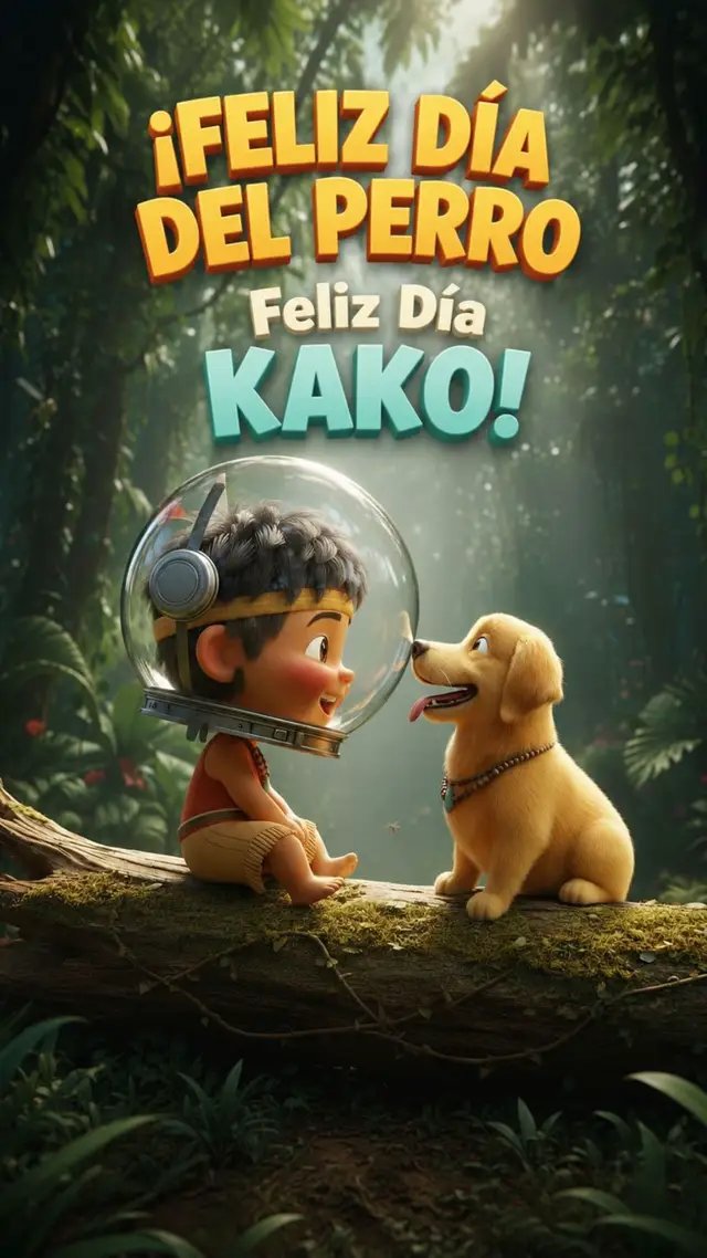 🐶Feliz Día para KAKO y todos los perros que nos acompañan; nuestros mejores amigos!!!