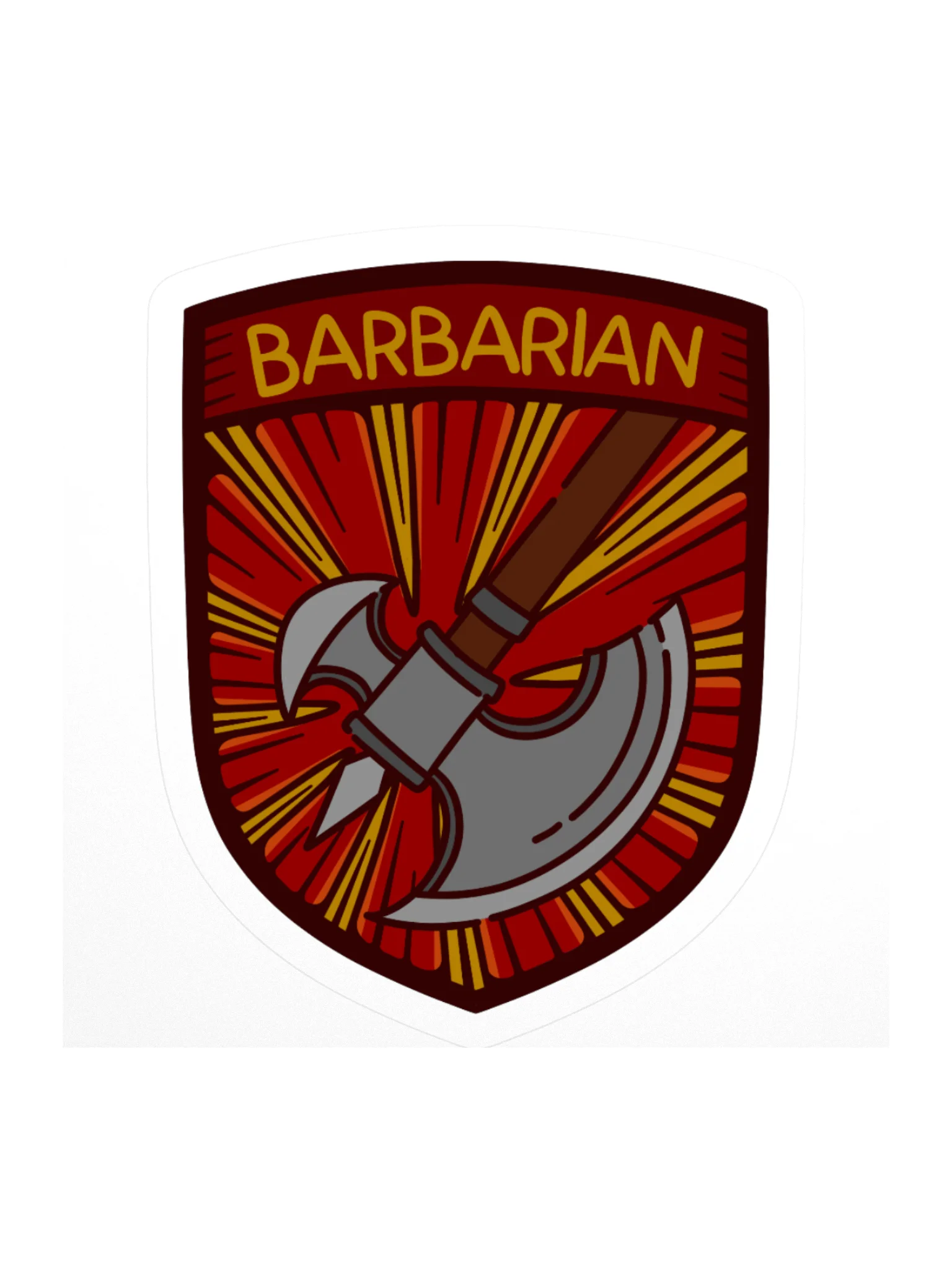 Barbarian Emblem Sticker product image (1)