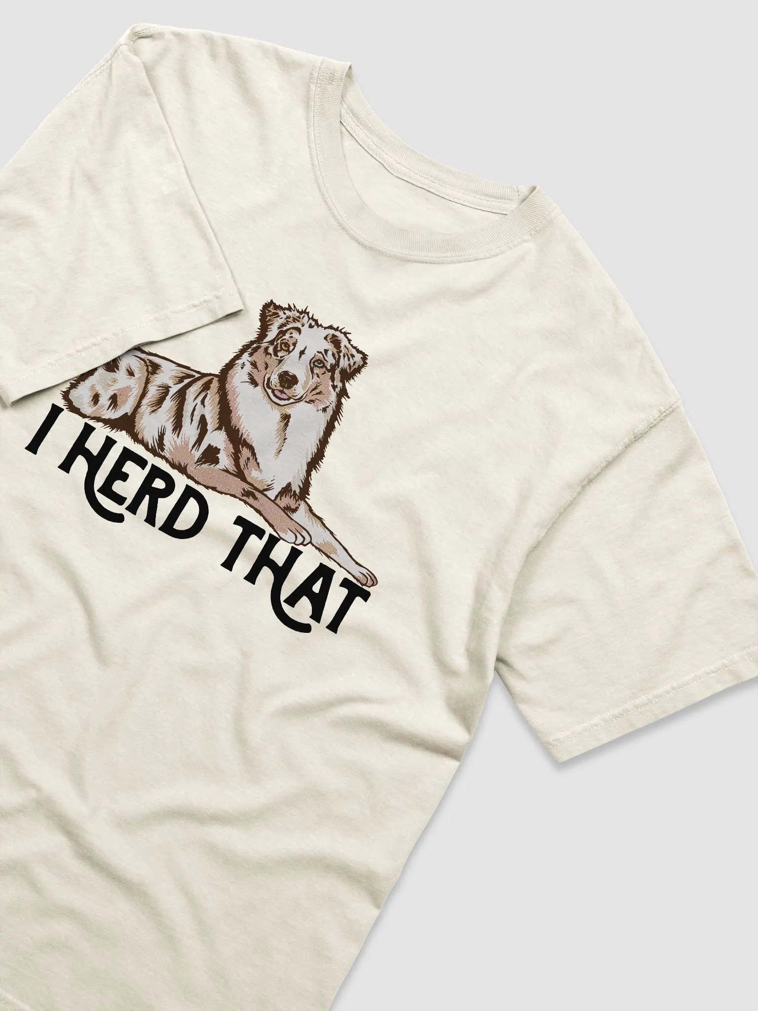 I Herd That | T-Shirt for Australian Shepherd (Red Merle) Dog Owners product image (6)