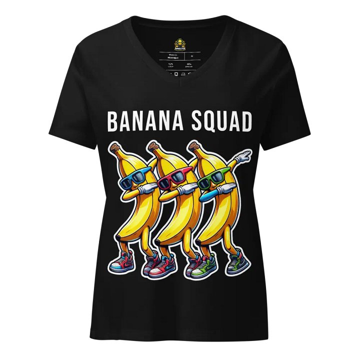 Dabbing Bananas Women's Relaxed V-Neck T-Shirt product image (1)
