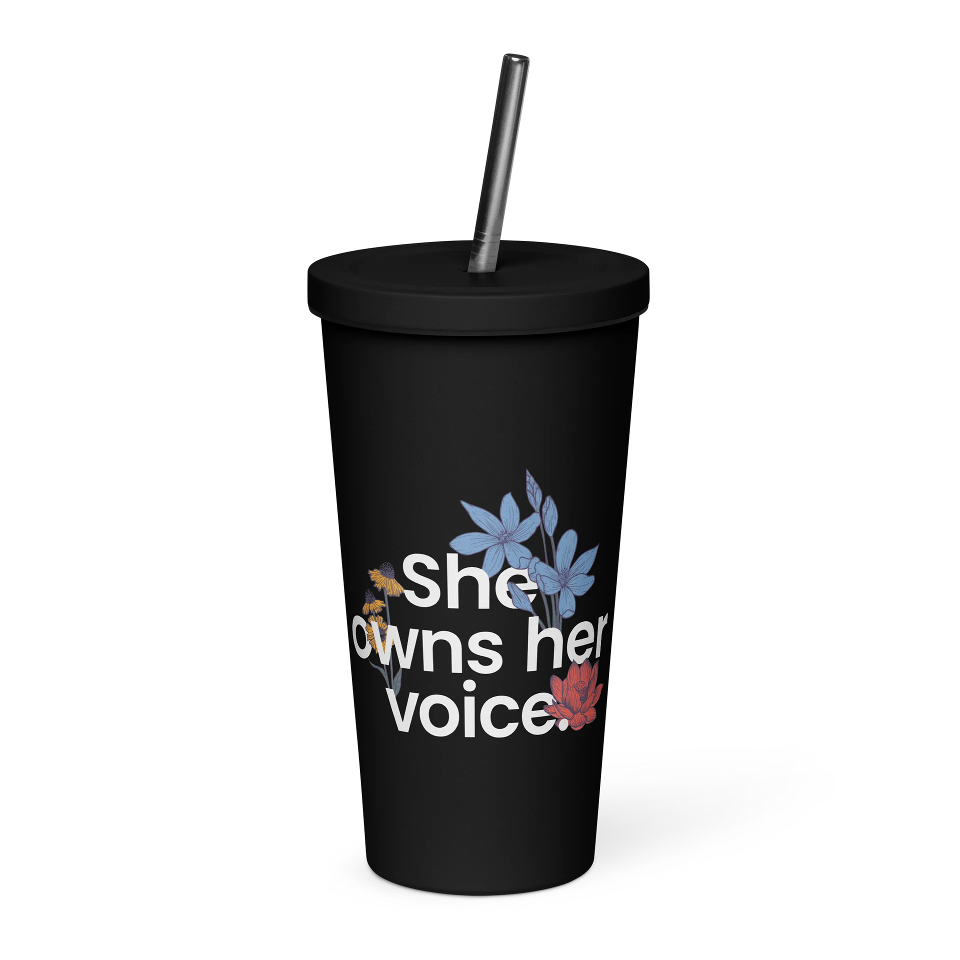 She Owns Dark Insulated Tumbler product image (1)