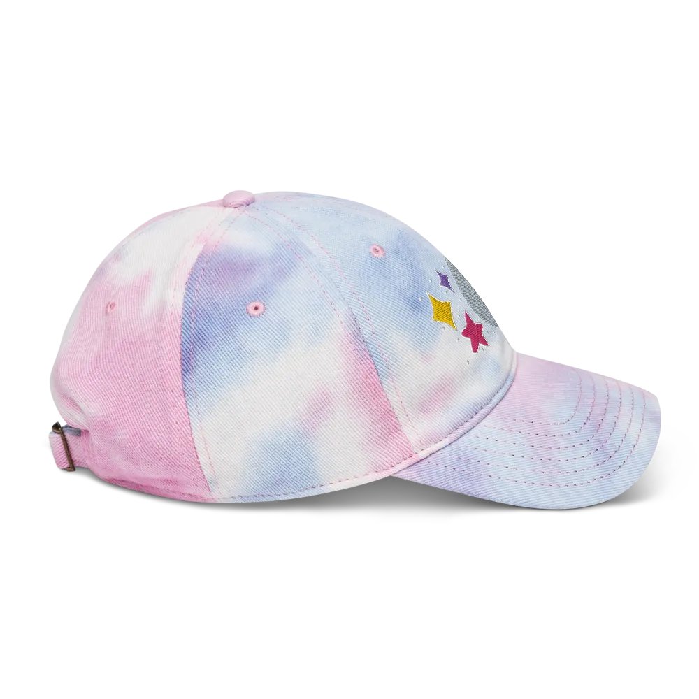 Celestial Tie Dye Dad Hat with Puff Embroidery product image (12)