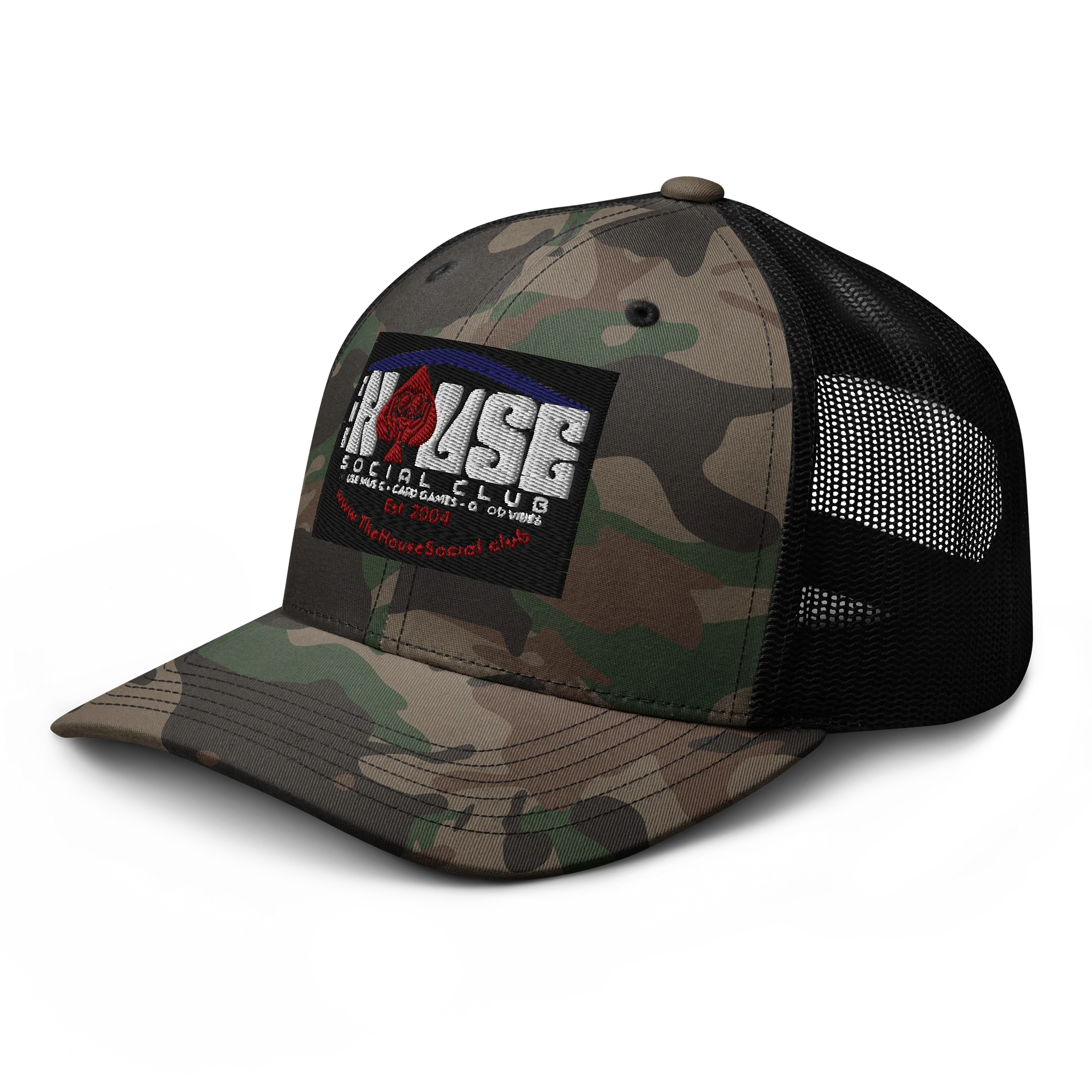 The House Social Club Camo Trucker Hat product image (4)