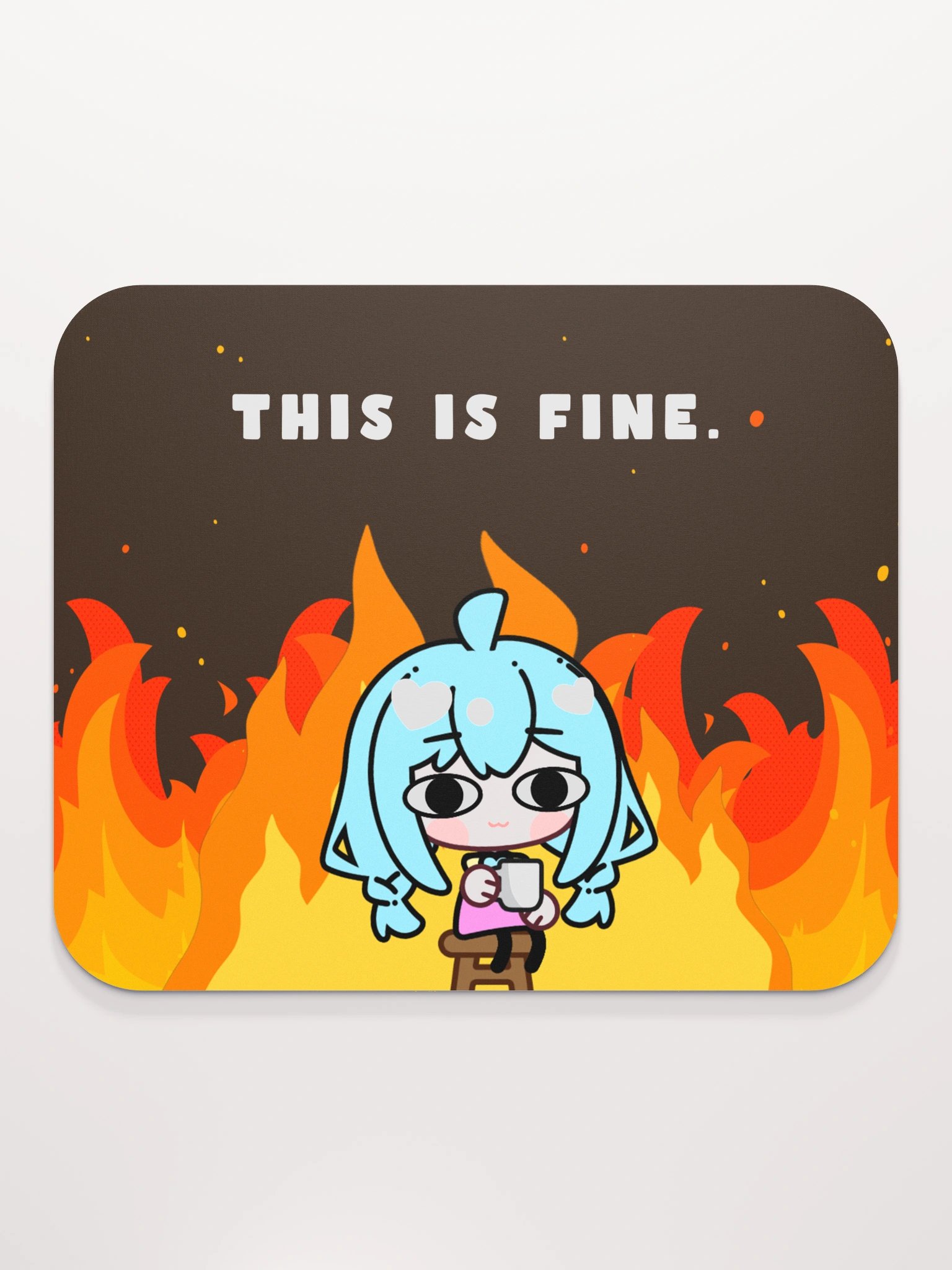 kitsch_ly This is fine. (Mousepad) product image (3)