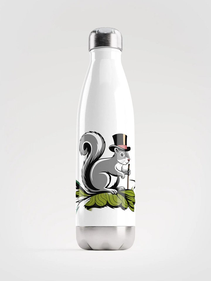 Top Hat Squirrel Stainless Steel Water Bottle product image (1)