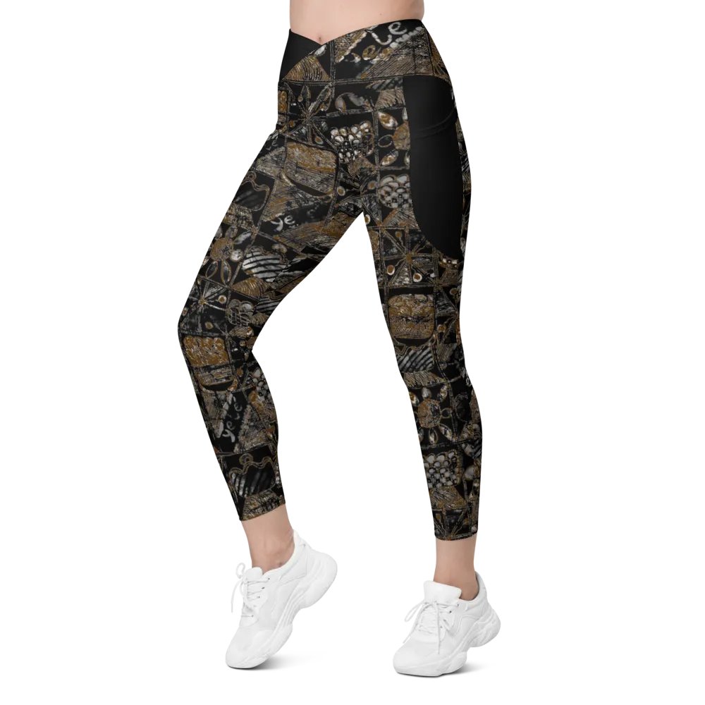 Festivity Print Crossover Leggings with Pockets product image (7)