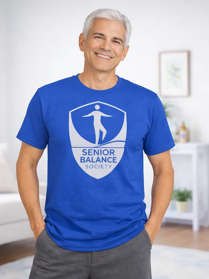 Senior Balance Society | Unisex White Logo T-Shirt product image (1)