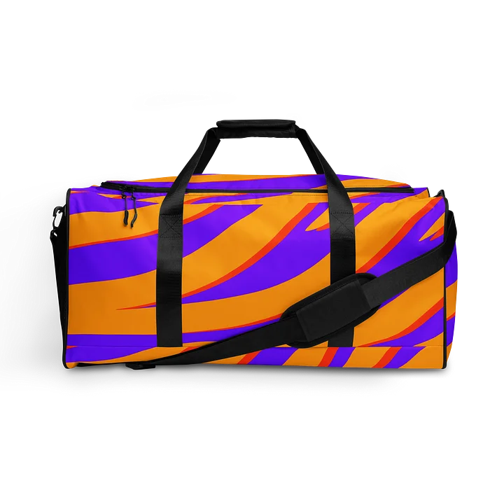 Tiger Print Duffle Bag – Orange Purple product image (1)