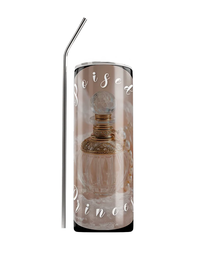 Poised Princess Lace & Pearls Perfume Bottle Tumbler product image (2)