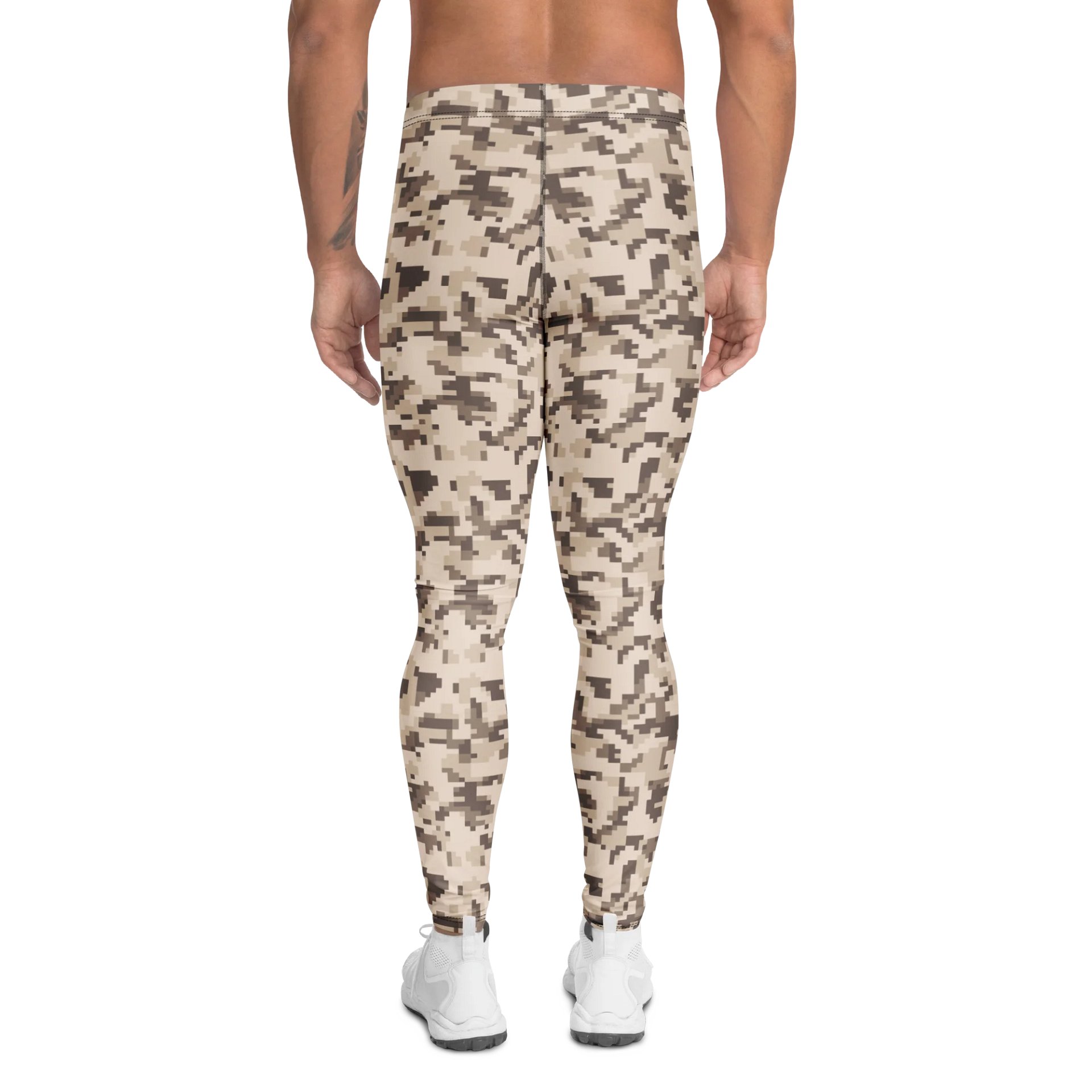Comfortable Men's Leggings Military Pixel Camouflage Design product image (2)
