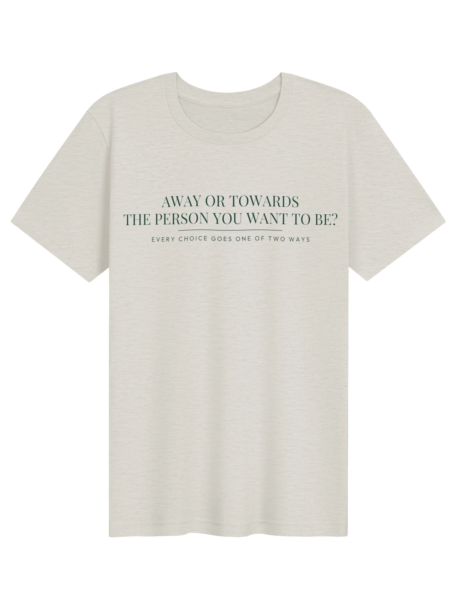 Mindset Evolution — The Choice Point Tee (Heather Dust) product image (1)
