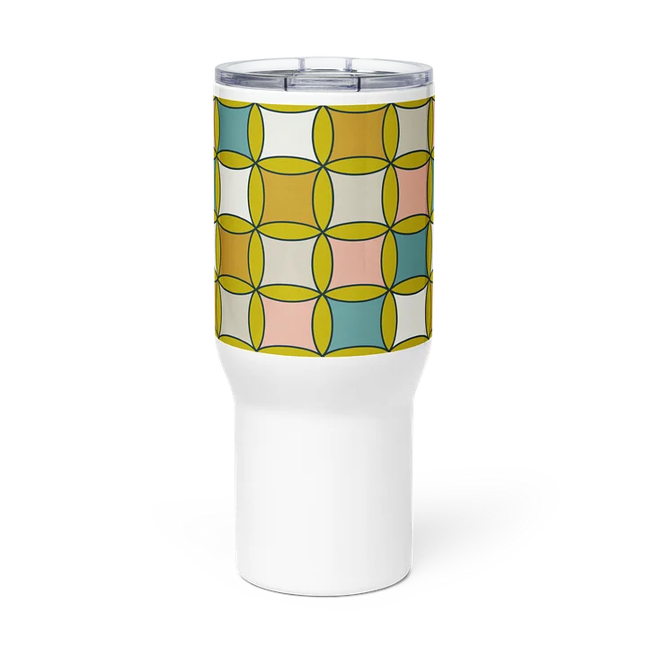 Mid Modern Century Light Bliss Ceramic Travel Mug product image (3)