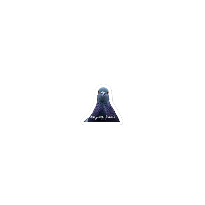 Fix Your Hearts - Pigeon - Die Cut Sticker product image (1)
