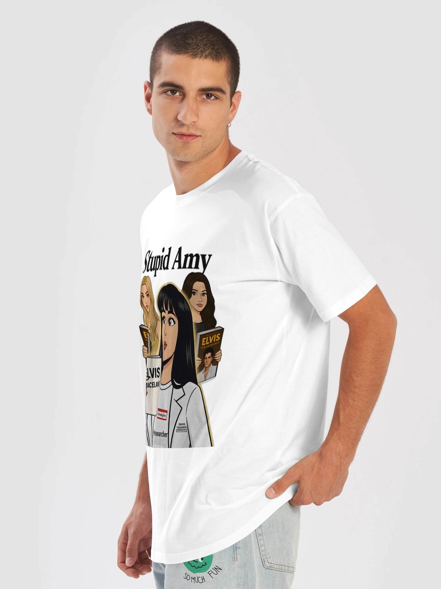 Stupid Amy Stage Unisex Tee-White product image (7)