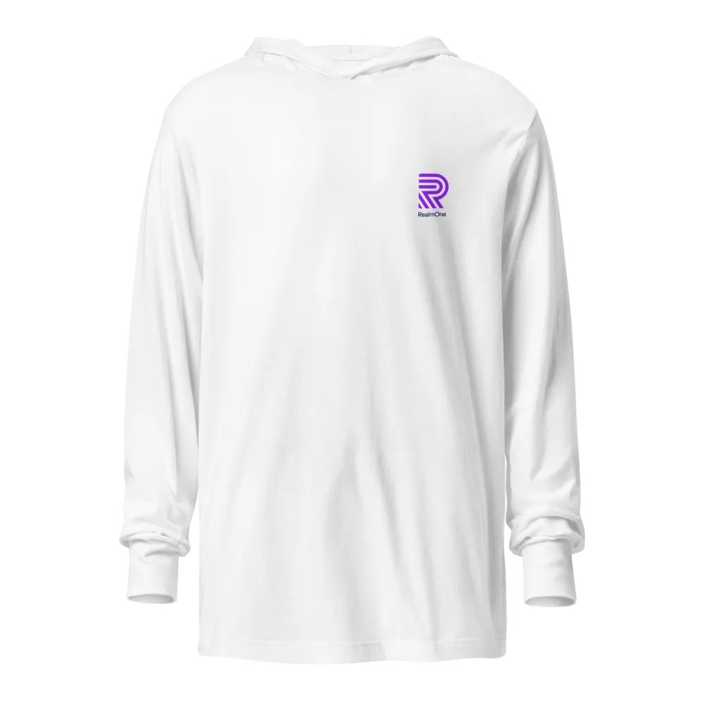 RO Bella + Canvas Waterfall Long Sleeve Hooded Tee (BACK PRINT) product image (1)