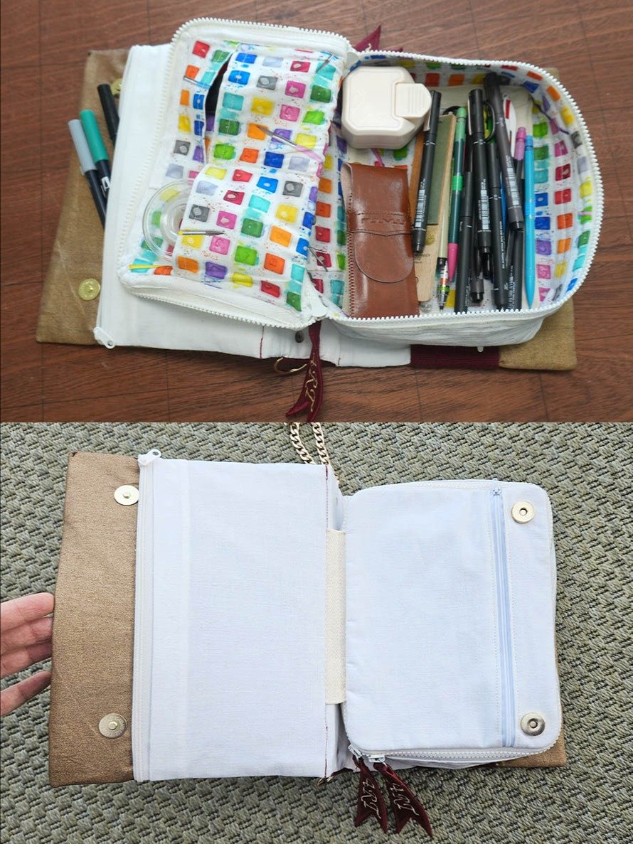 Fabric Book Bag Sewing Pattern product image (3)