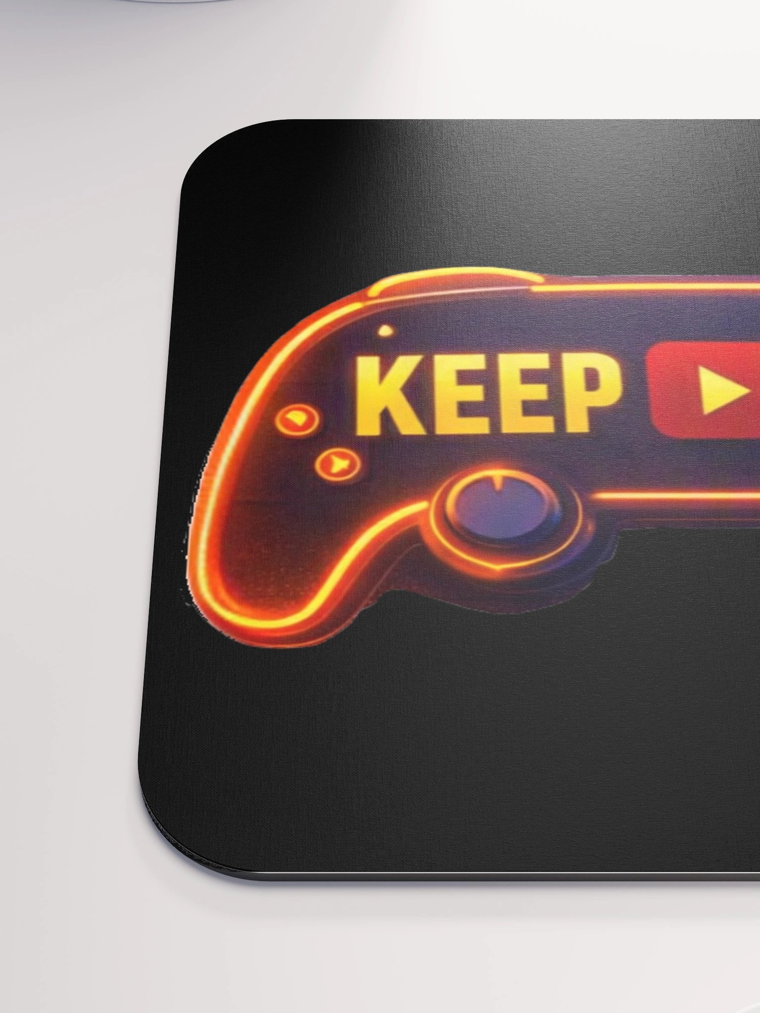 Keep Gaming — Neon Controller Mouse Pad product image (6)