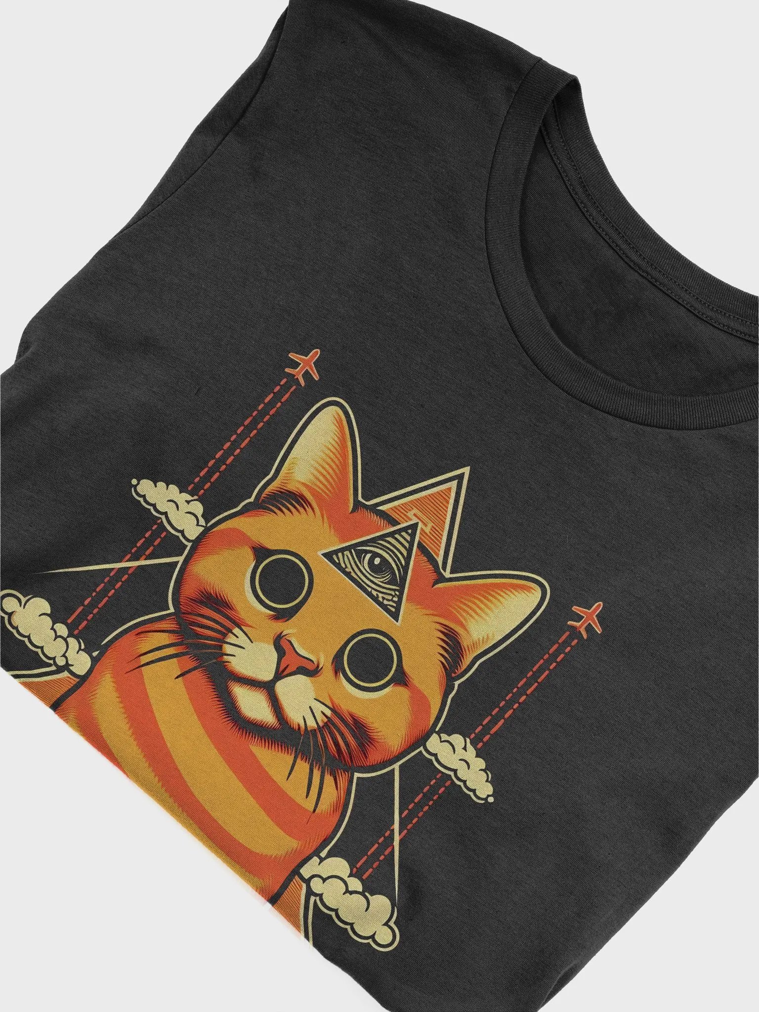 Illuminati Chemtrails Cat Tee - Dark Colors product image (34)