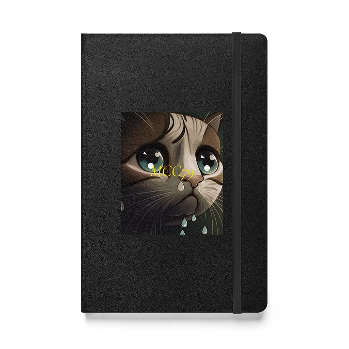 Teal-Eyed Cat Notebook — Hardcover JournalBook® product image (1)