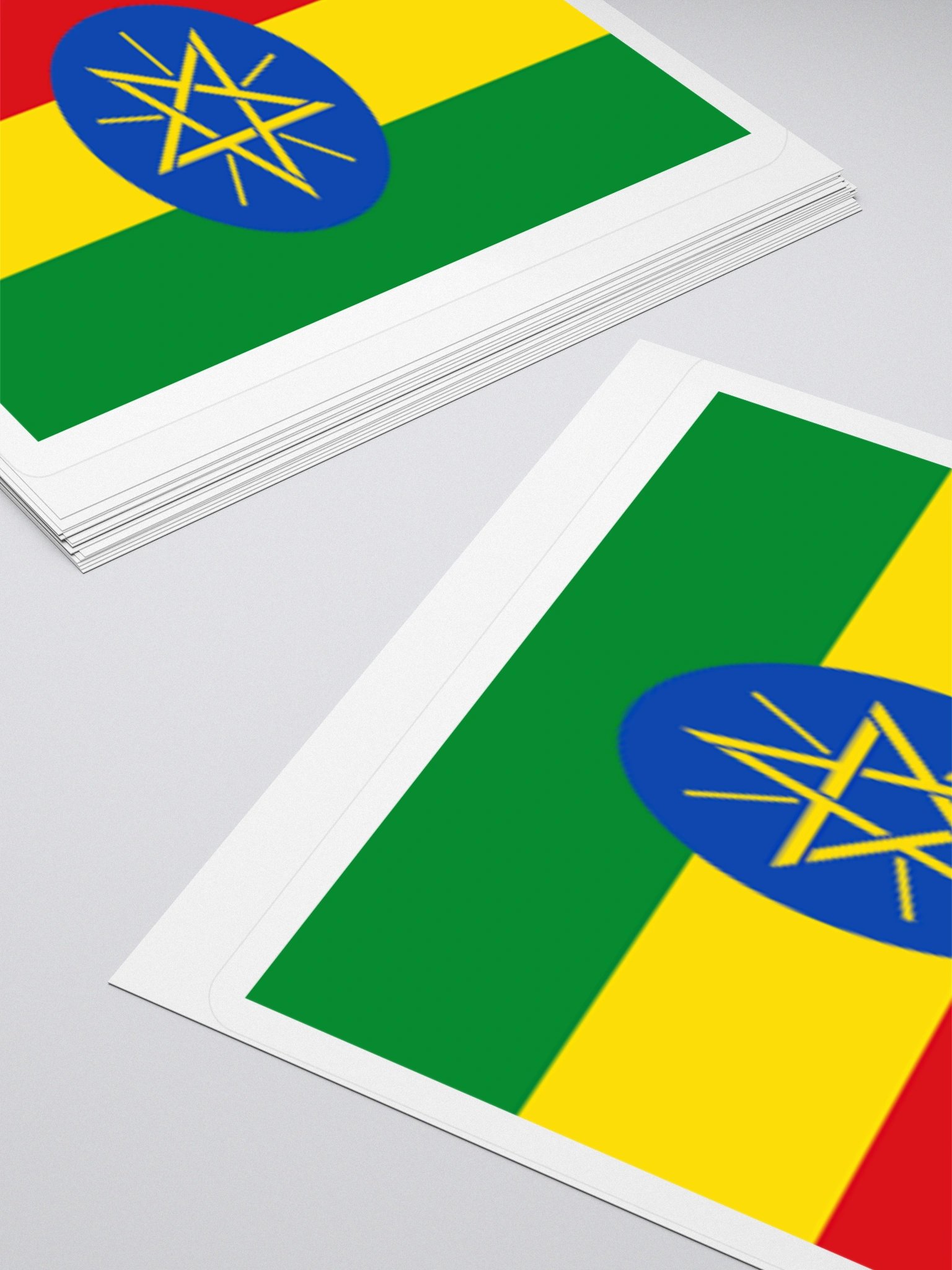 Ethiopia Flag Sticker | Pentagram Design | Durable Vinyl | 3 Sizes product image (12)
