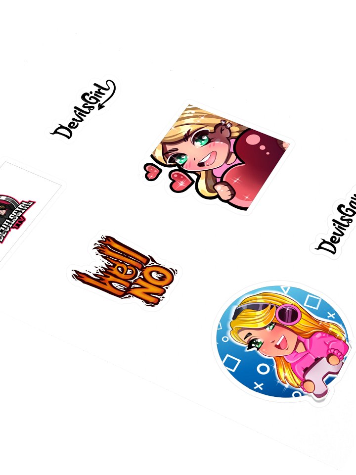 Devilsgirl TTV Gaming Sticker Sheet product image (2)