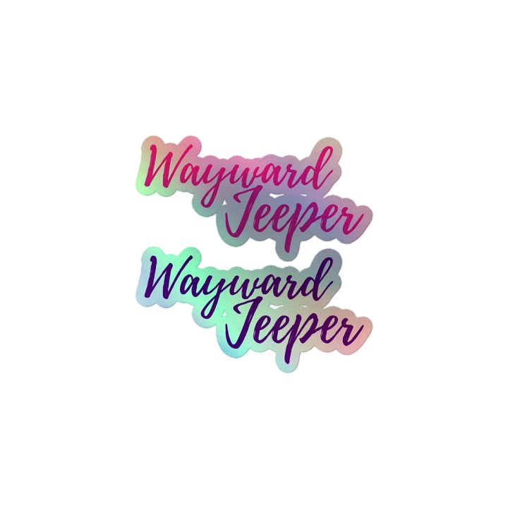 Pink & Purple Holographic Jeeper Stickers product image (1)