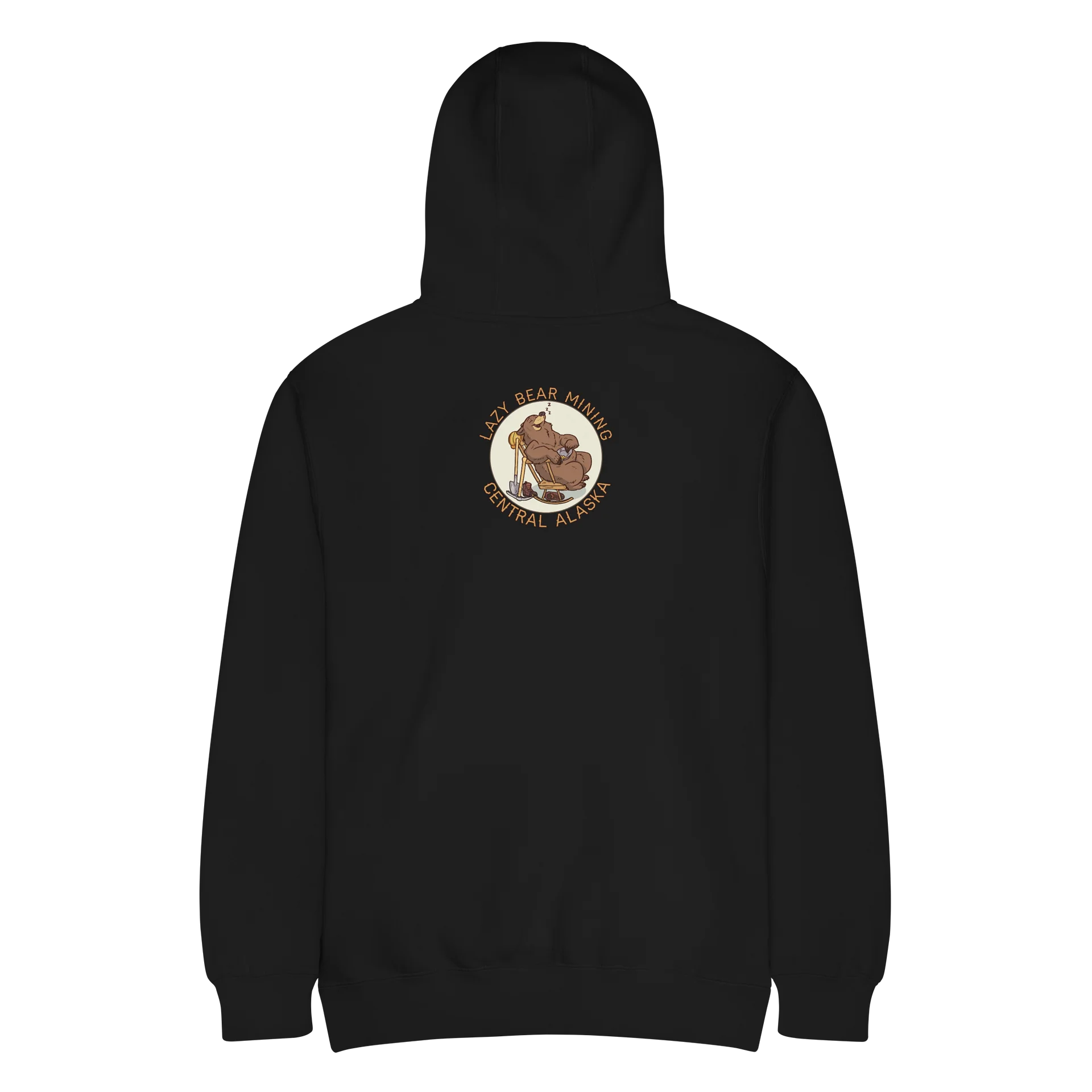 Lazy bear hoodie black product image (5)