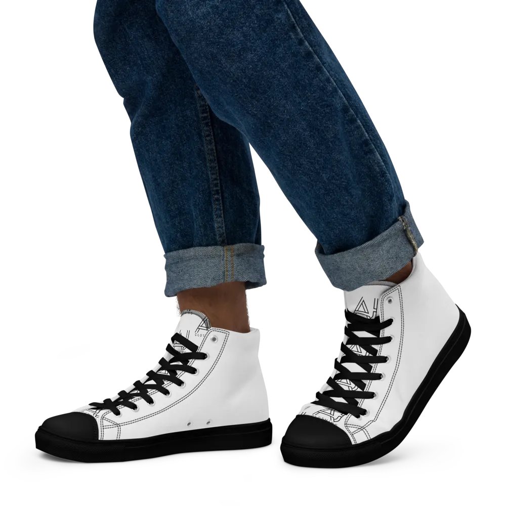 White high tops -plain whites product image (8)