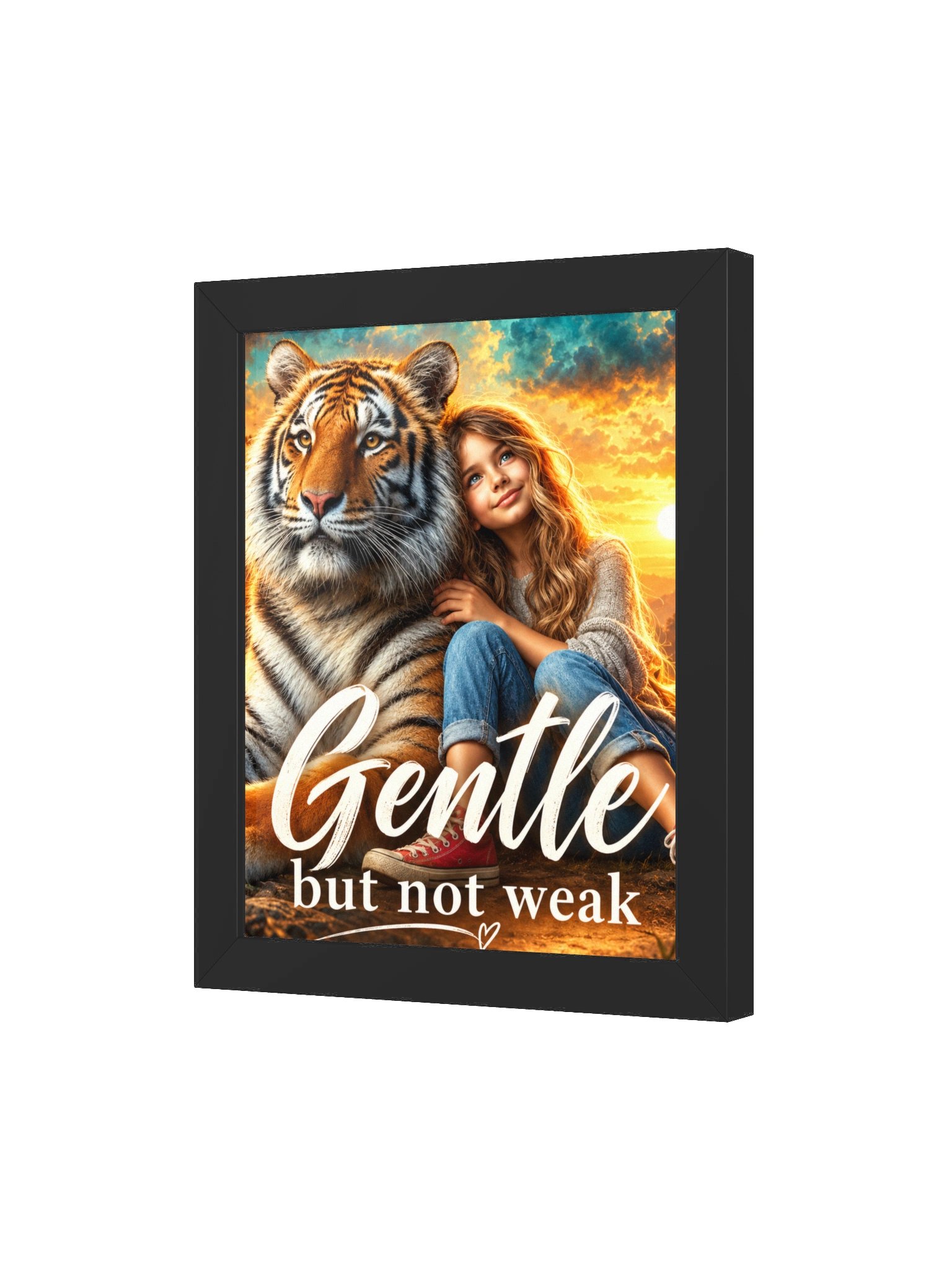 Gentle but Not Weak - Framed Christian Inspirational Wall Art product image (27)