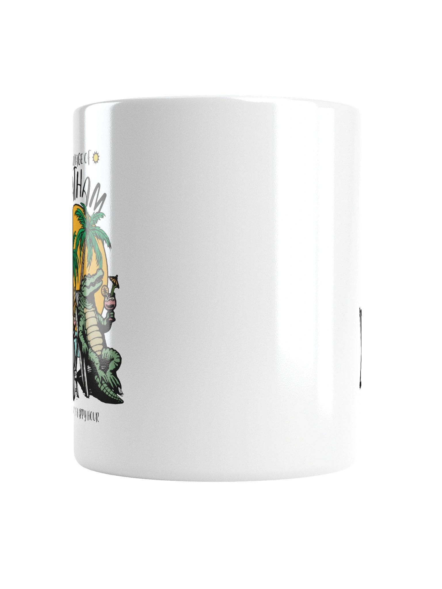 The Village of Chatham TV Florida USA Fun Manatee Alligator Design Coffee Mug product image (16)