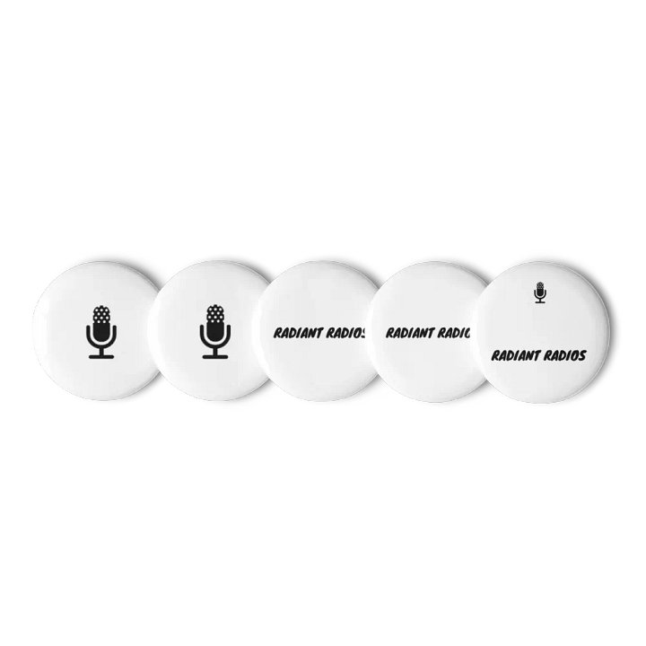 Radiant Radios Mic Pin Button Set product image (1)