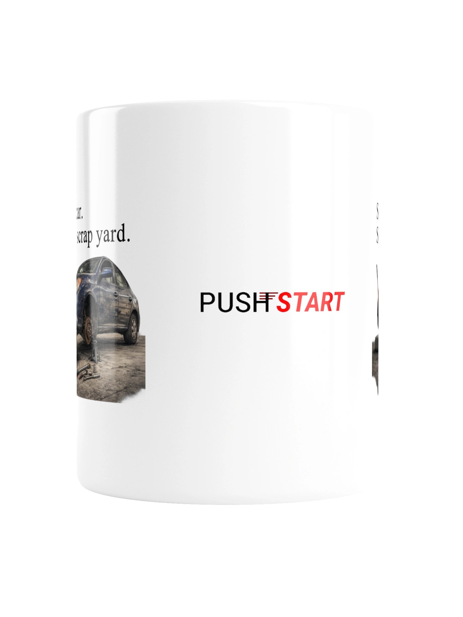Save a car. Spare a scrap yard. (White Mug) product image (2)