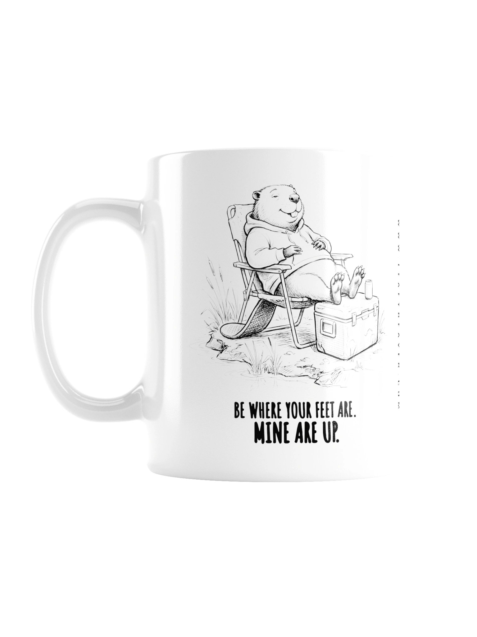 Feet Up Mug – Funny Be Where Your Feet Are Coffee Mug product image (1)