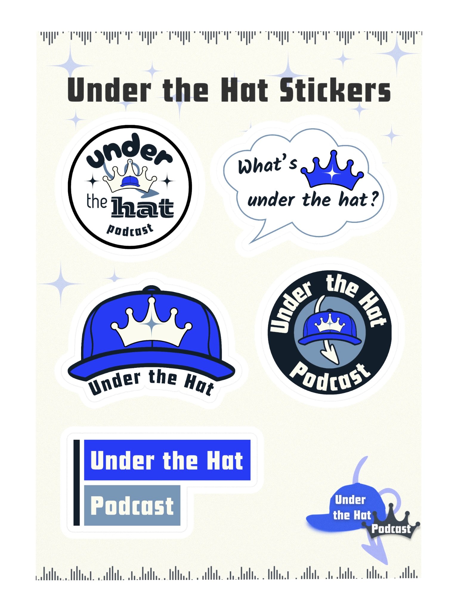 Under the Hat Sticker Sheet Option 1 product image (3)