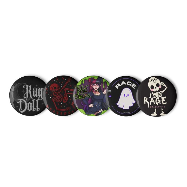 Rage Logo - 5pc Button Set product image (3)