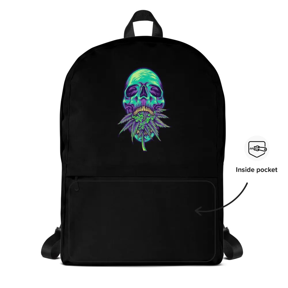 Ethereal Leaf Skull All-Over Backpack product image (10)