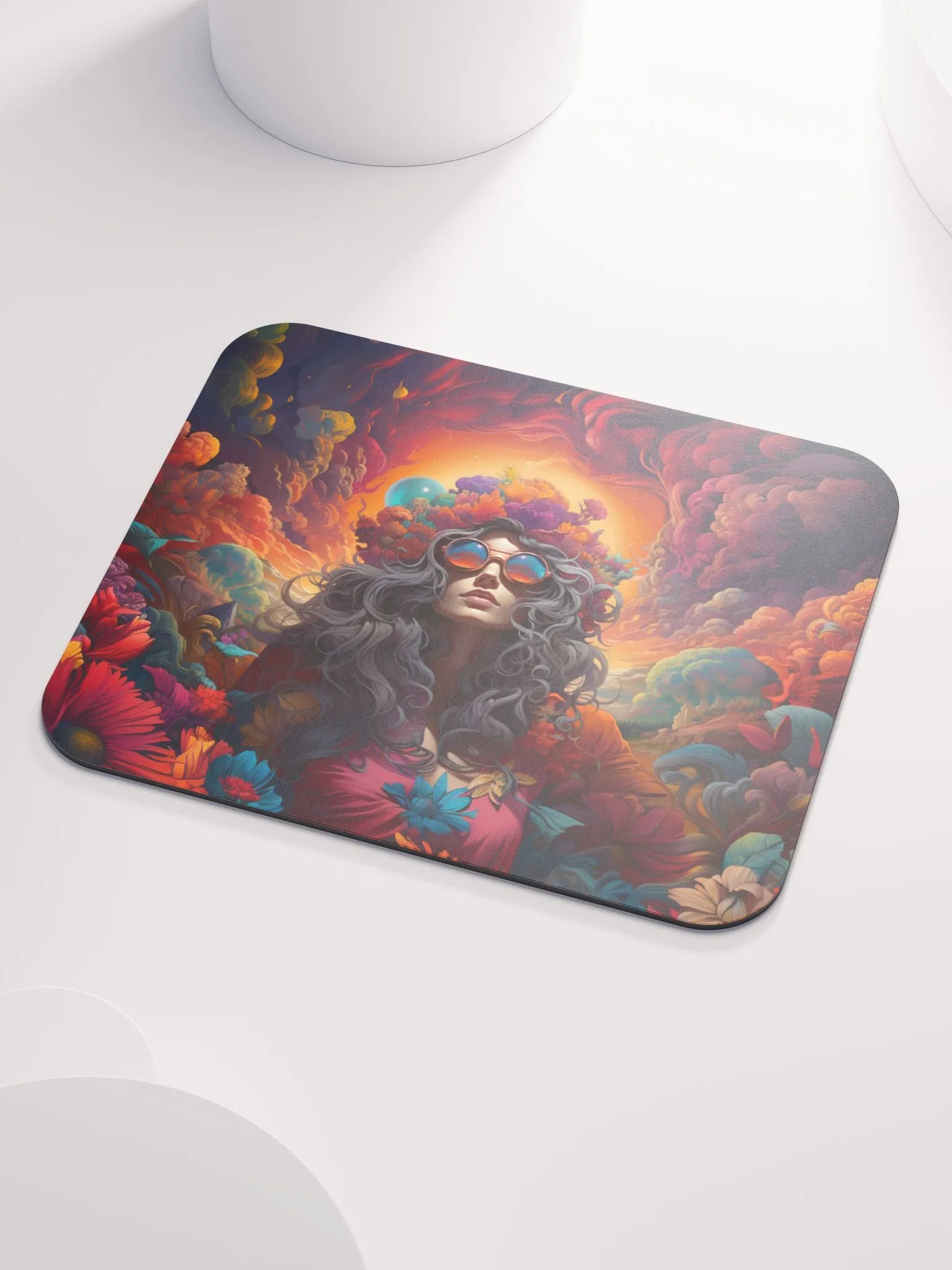 Psychedelic Sunset Mouse Pad product image (3)