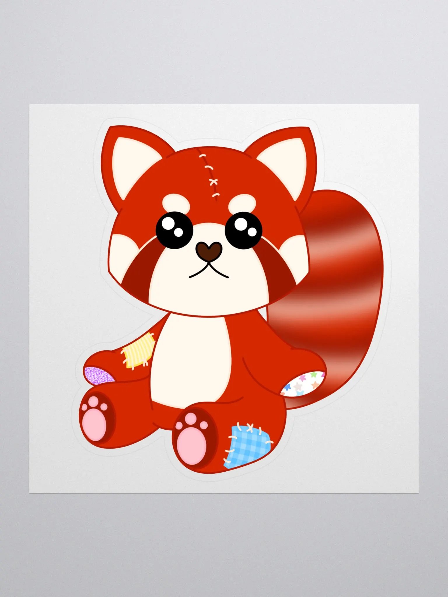 Red Panda Plush Sticker product image (1)