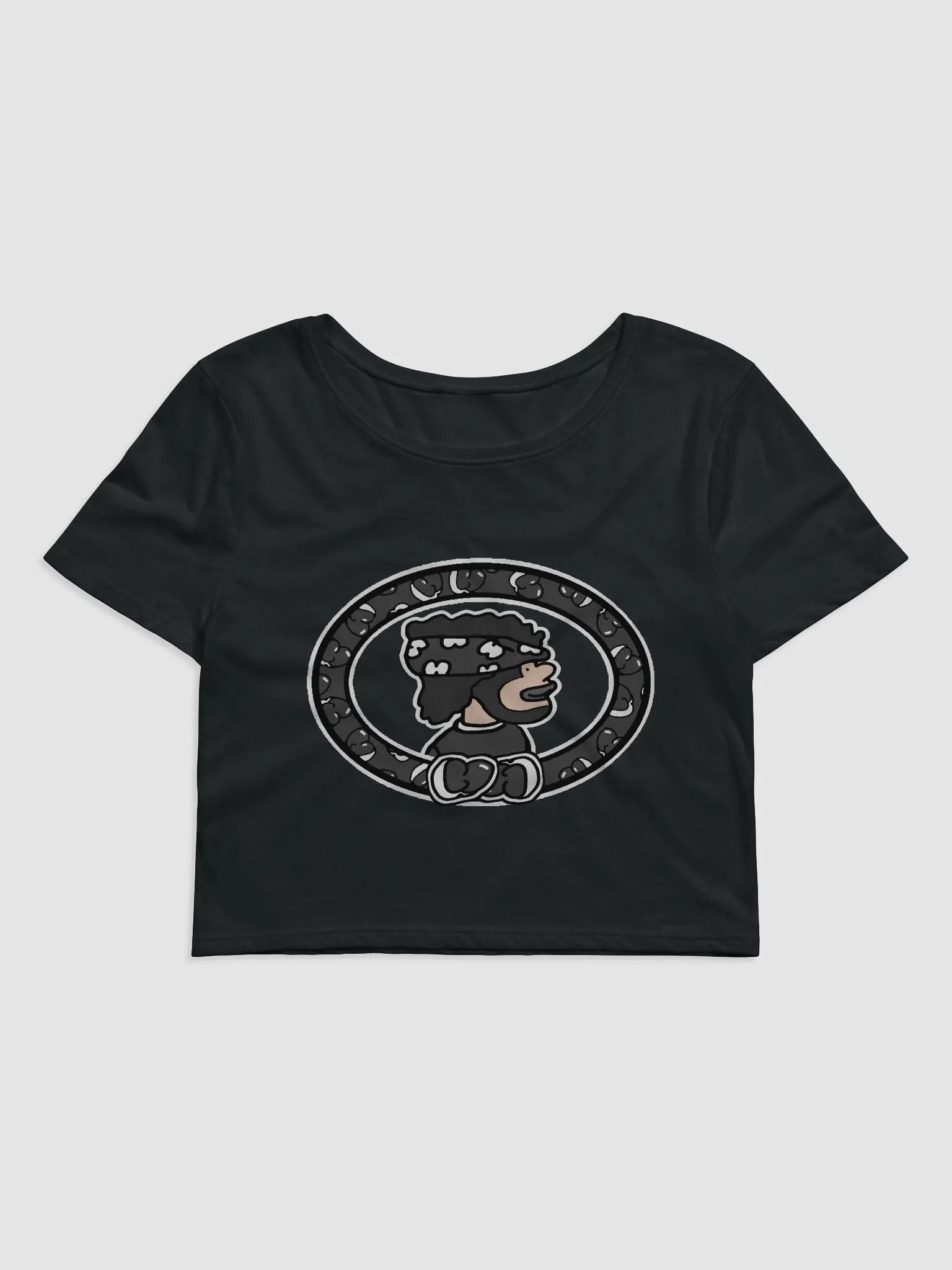 Hippie House Juan "Goth Cholo" Edition X Bella + Canvas Crop Top product image (4)