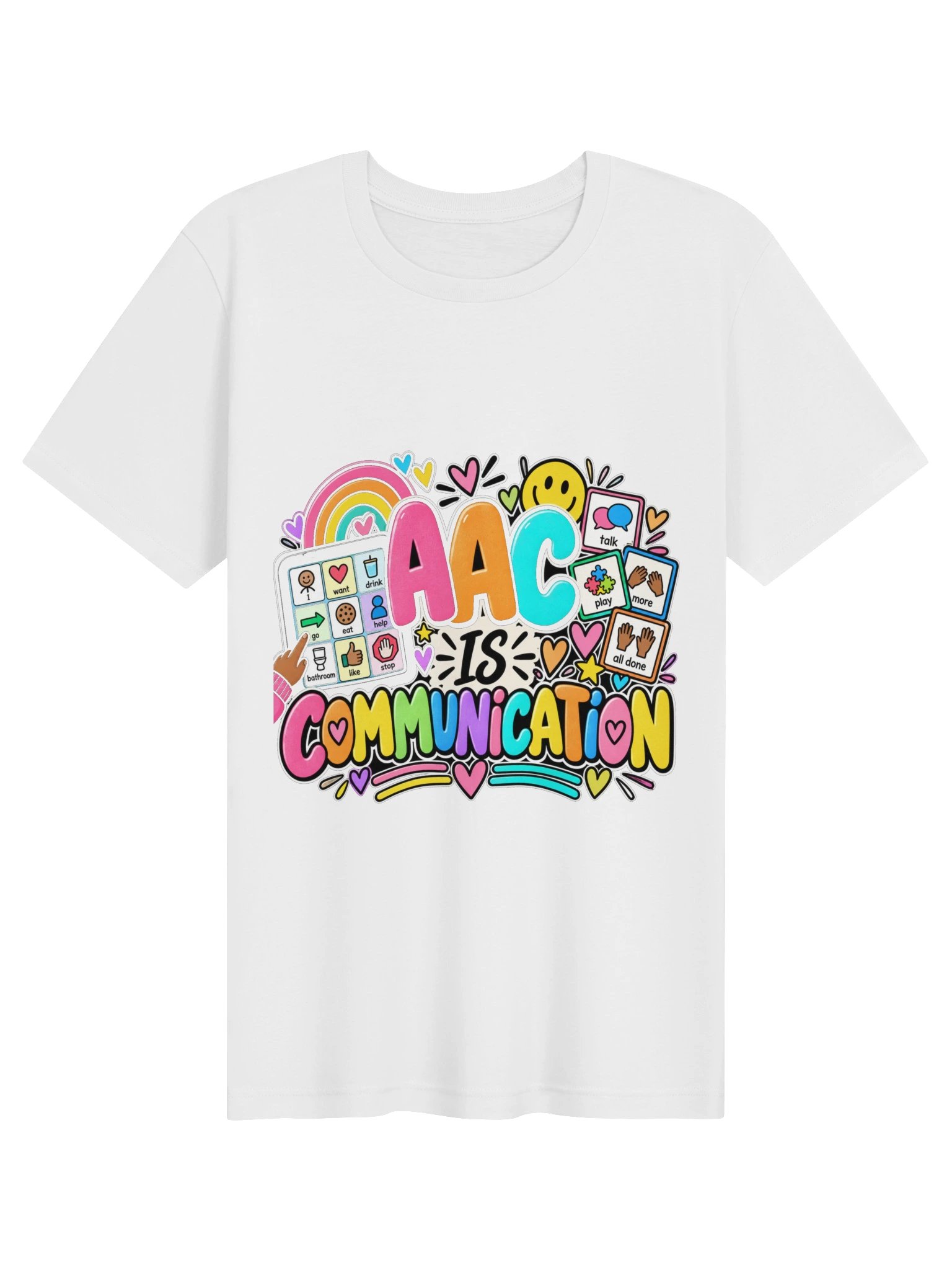 AAC Is Communication T-Shirt (Brown Representation) product image (1)