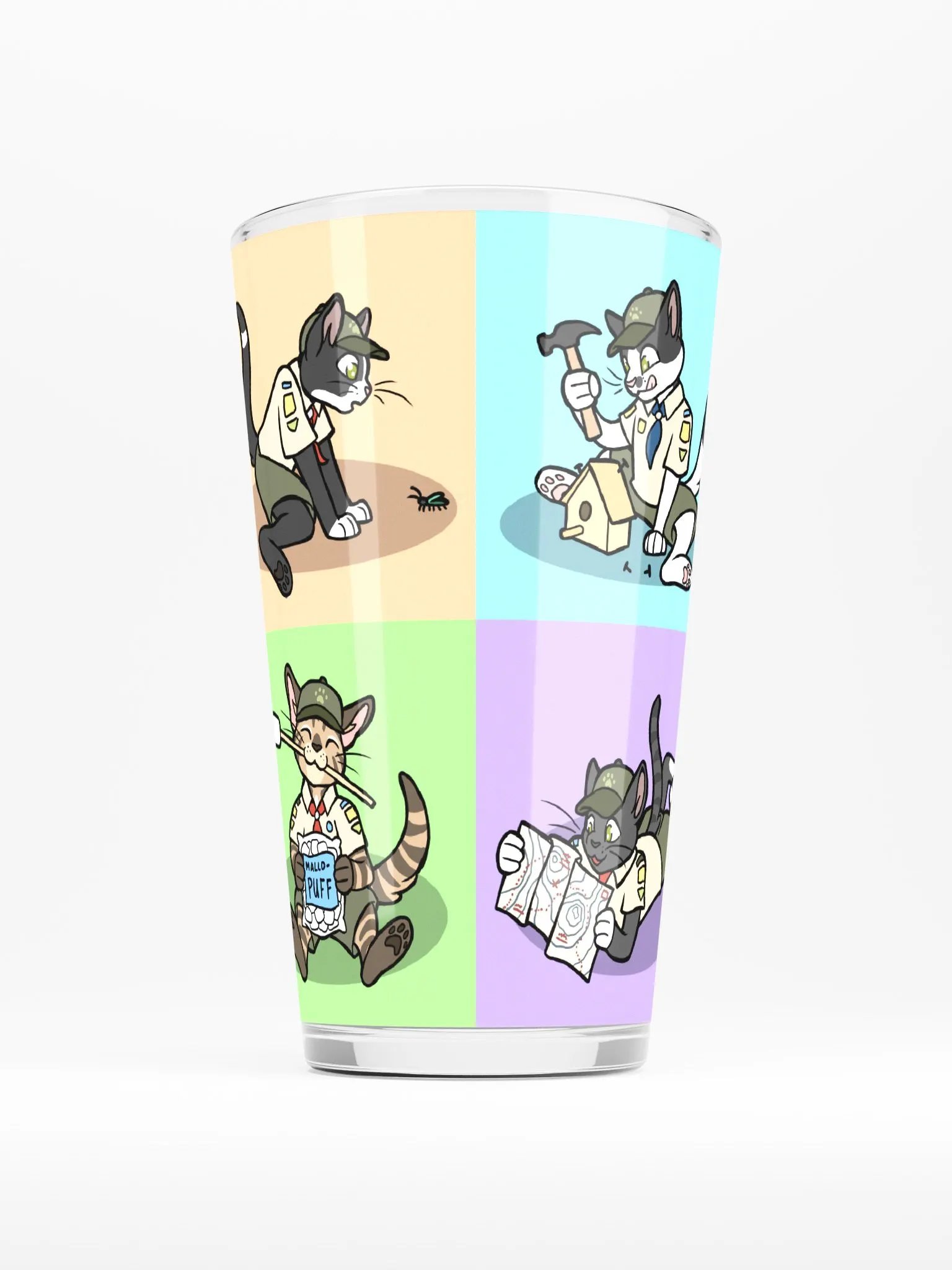 Goop Troop 4-Panel Pint Glass product image (1)