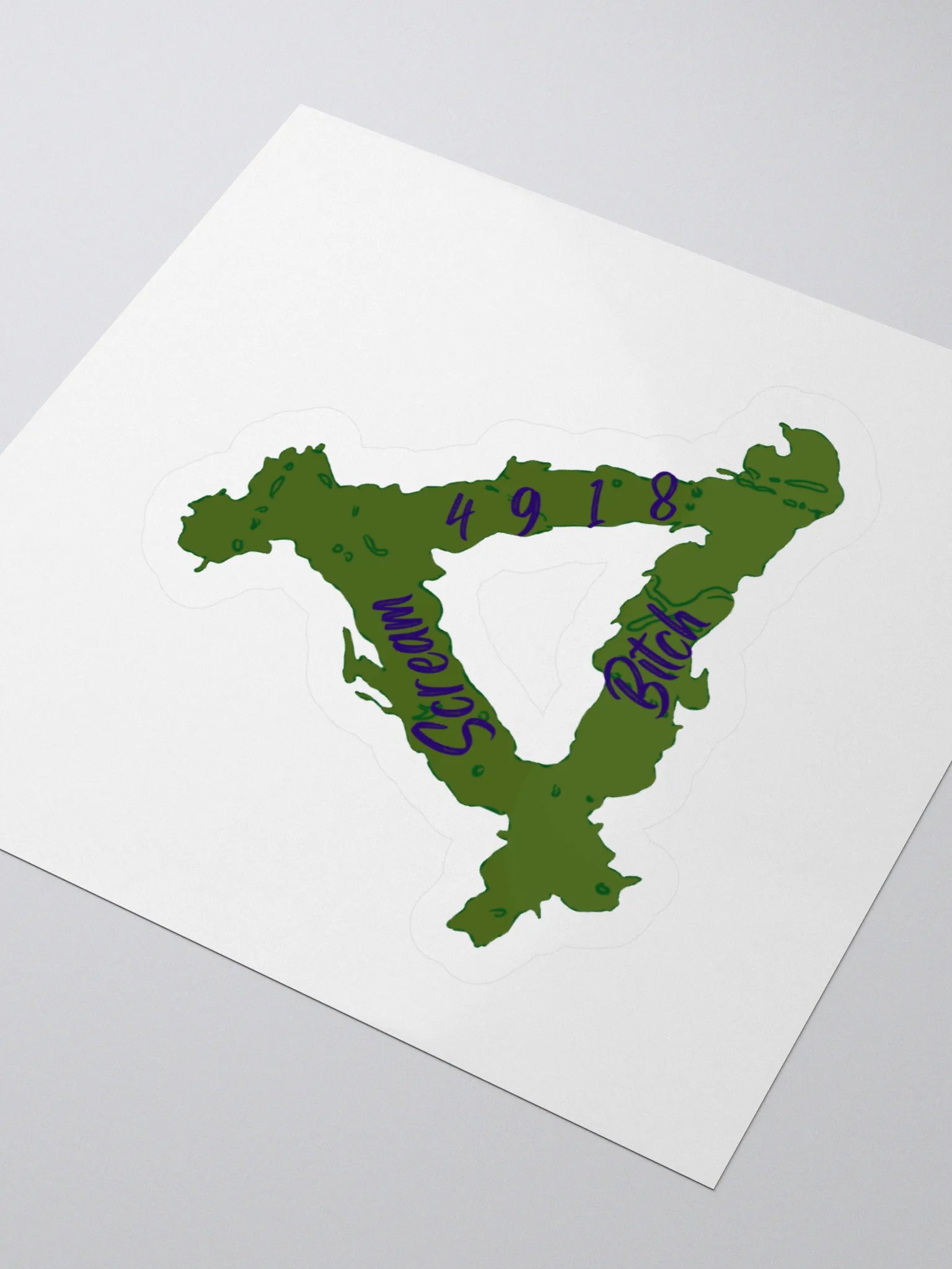 Scream4918 Logo Sticker Hag Trap product image (3)