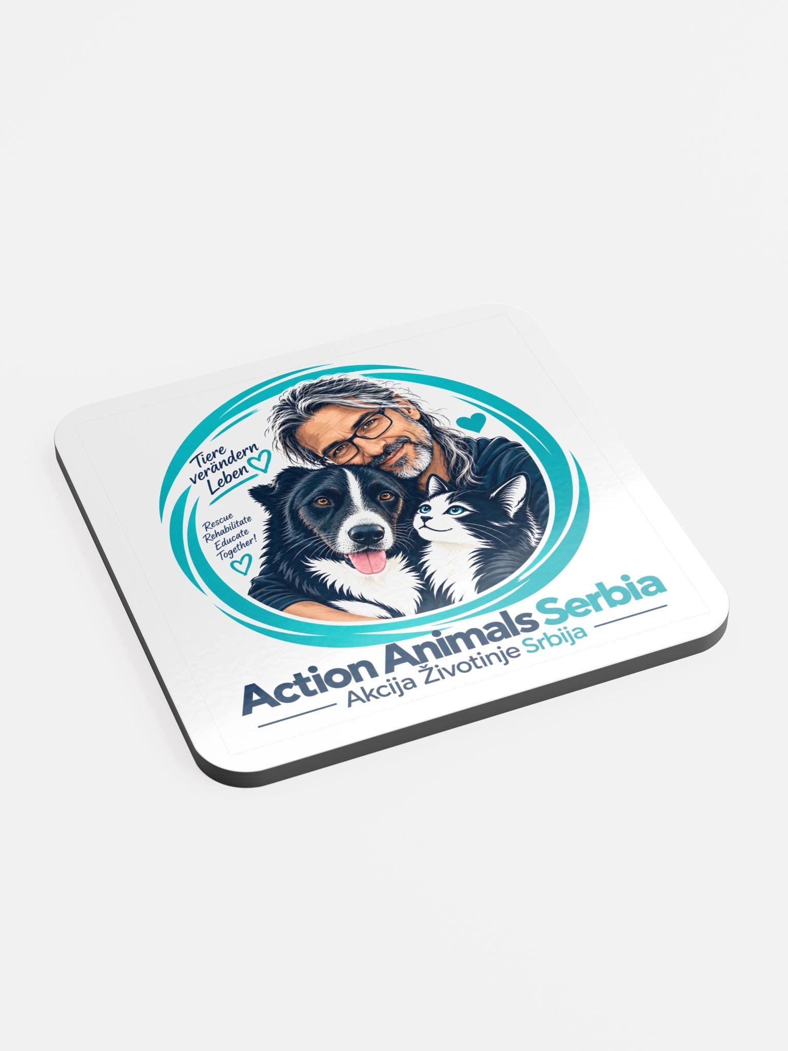 AAS · Tiere verändern Leben – Korkuntersetzer product image (2)