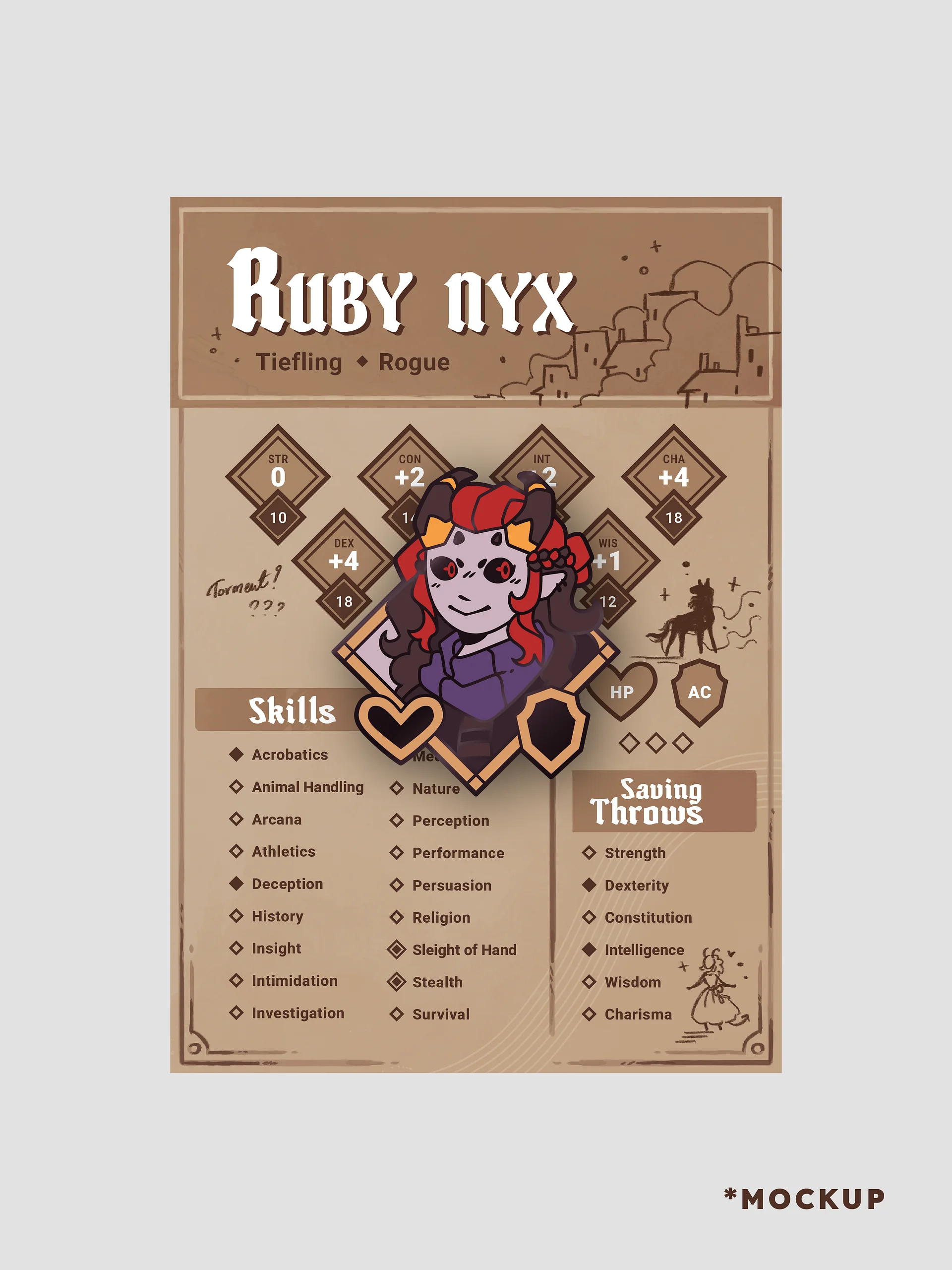 *PREORDER* Ruby Nyx - Hard Enamel Pin product image (1)