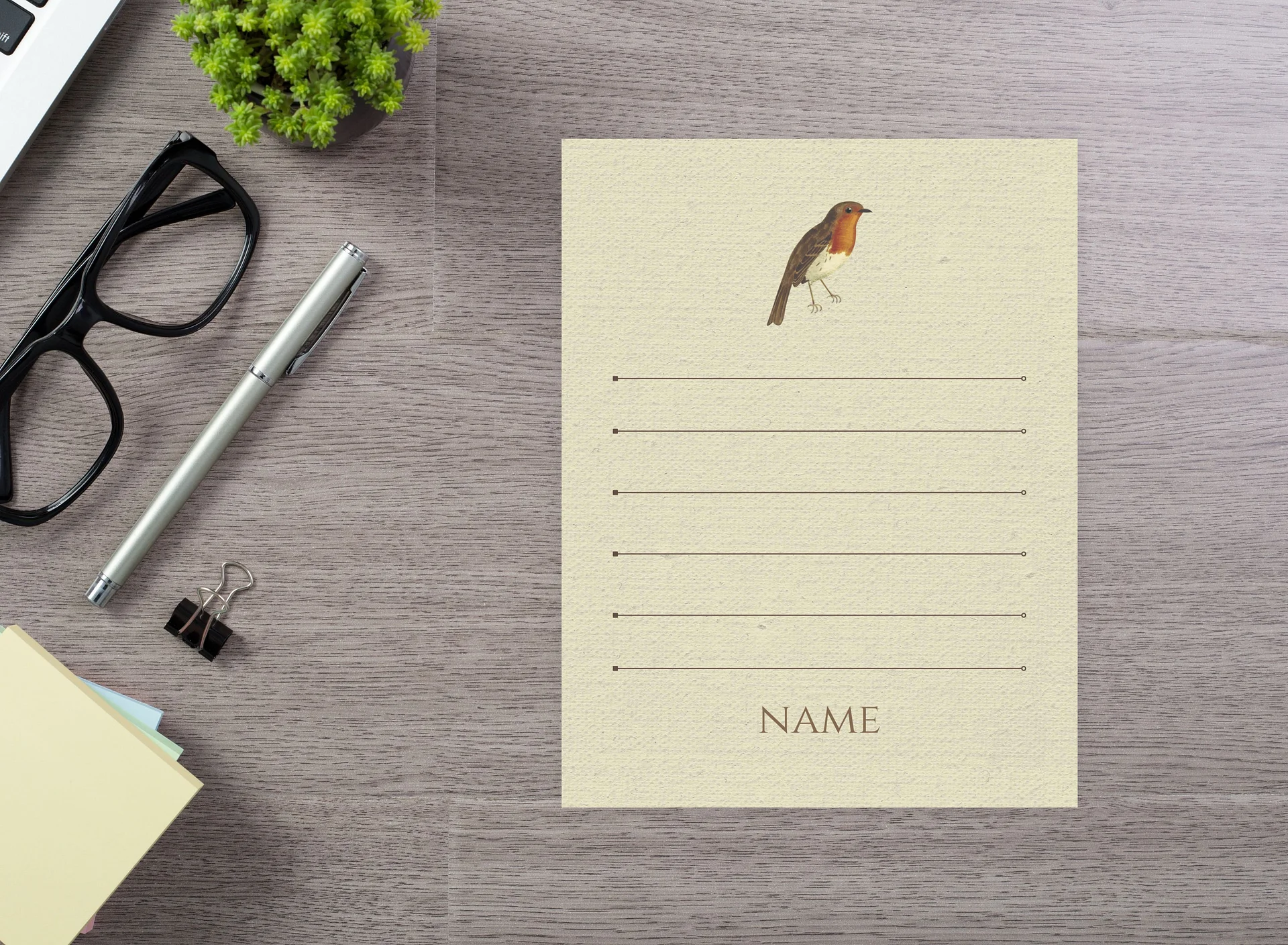 Canva Notepad Template: Robin product image (2)