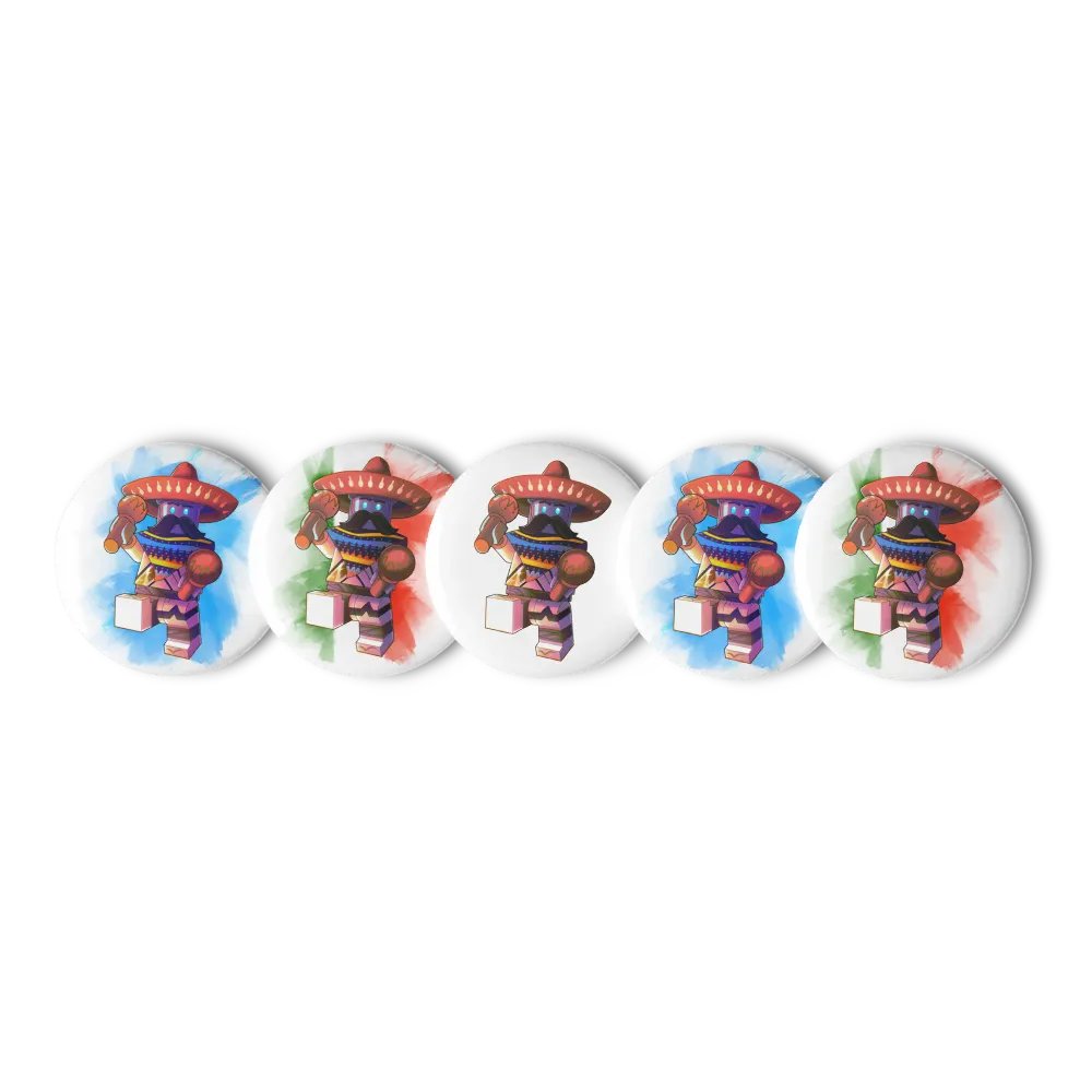 Titanium Taco Pin Buttons product image (5)