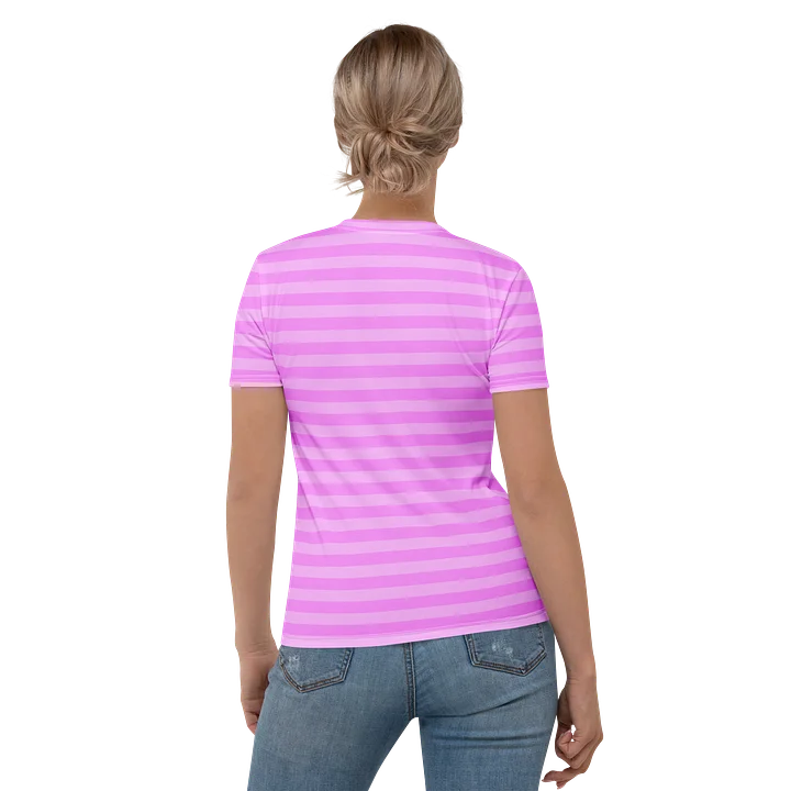 Pink Stripped Lips Designer Tee product image (2)