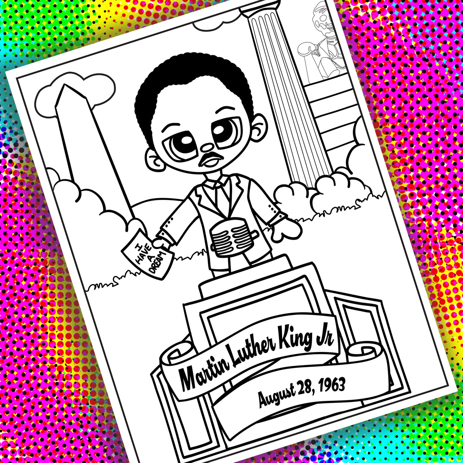 Martin Luther King Jr Coloring Page product image (2)