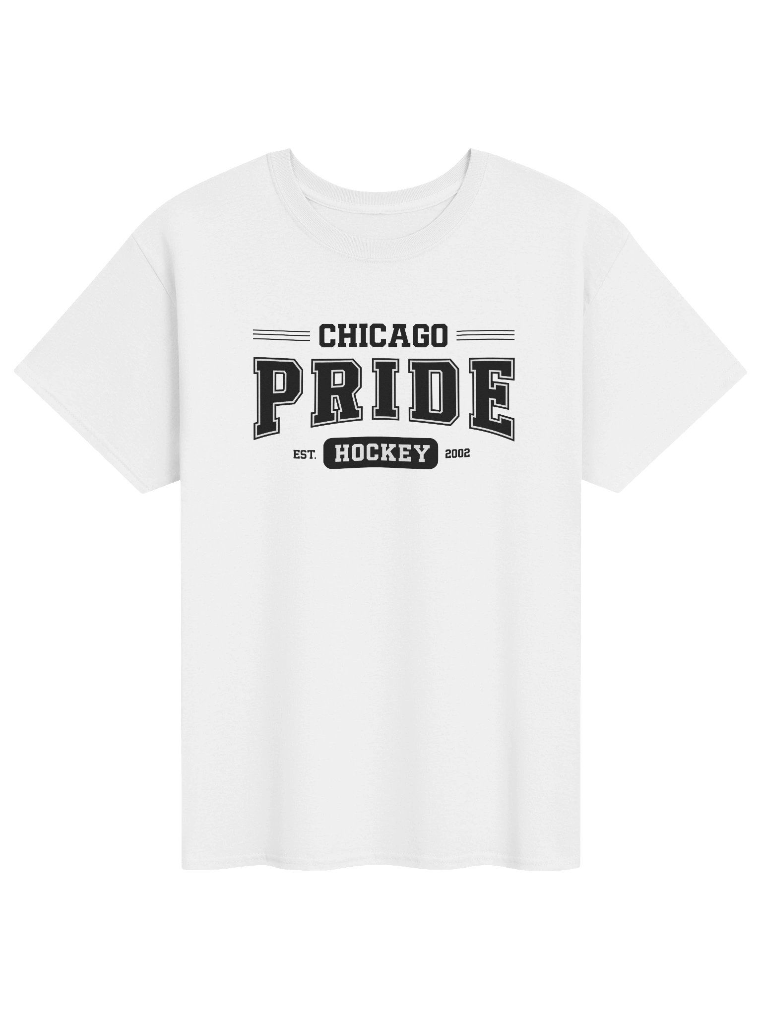 Chicago Pride Hockey Varsity Tee product image (1)