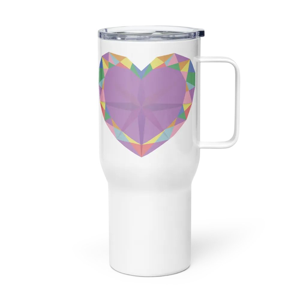 Crystal Pride Heart Insulated Cup with Handle product image (5)